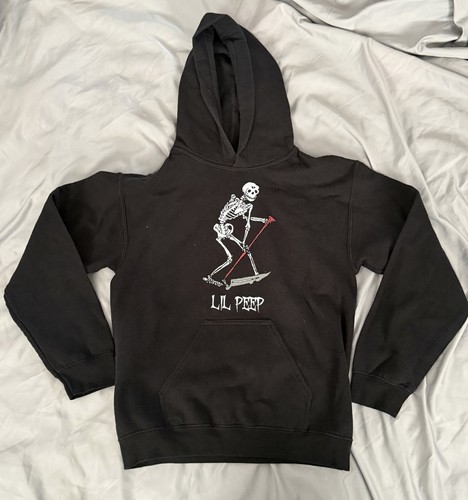 Felpa con cappuccio lil peep - con,