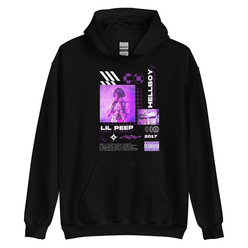 Felpa con cappuccio unisex - , lil